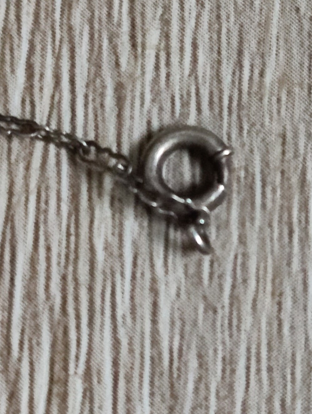 Vintage Sterling Art Deco Camphor Glass Necklace - Picture 4 of 7